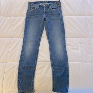MOTHER the looker skinny jeans. Size 26. Color medium kitty.